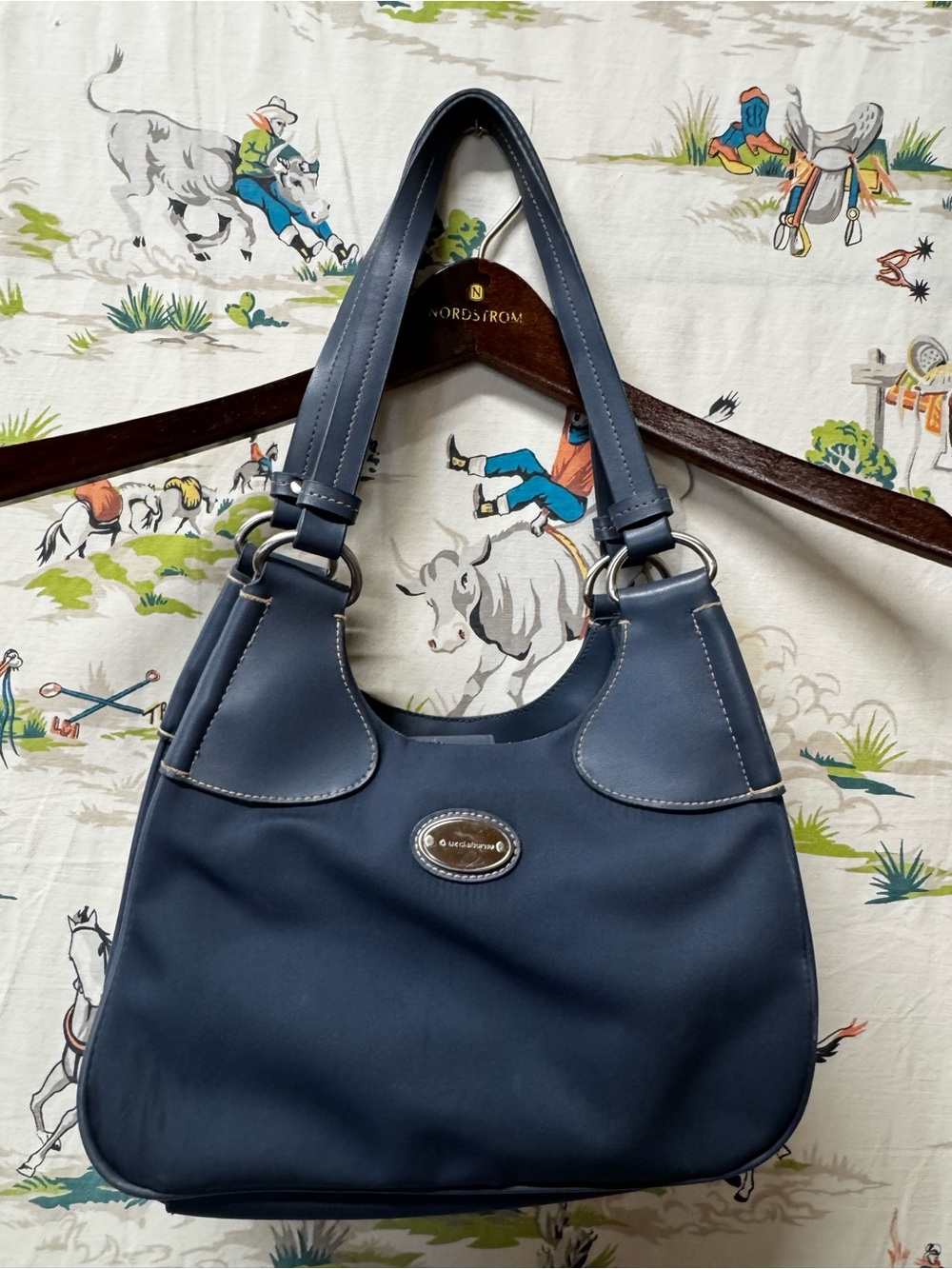 Liz Claiborne  Blue Slate Shoulder Bag